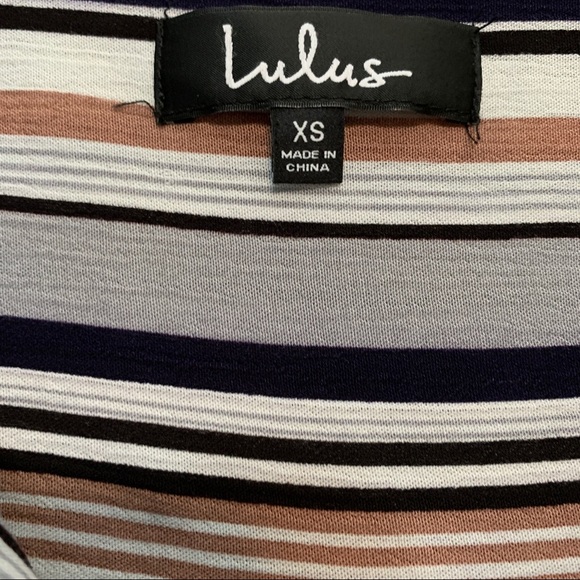 Lulu’s Striped Top Size XS - Picture 2 of 7